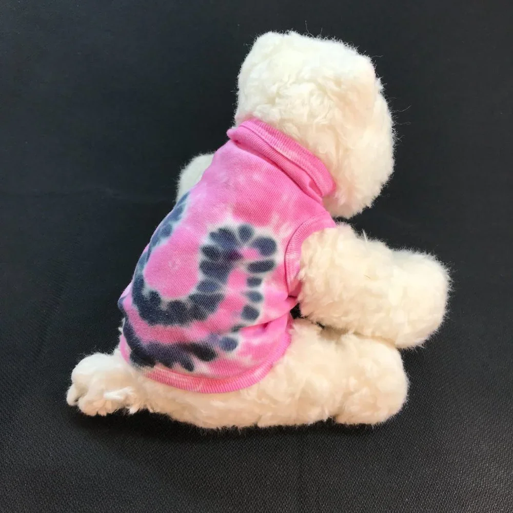 NWOT Custom Tie-Dyed Lucky Horseshoe Doggie Tee